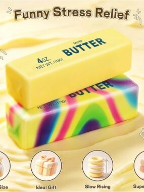 Butter Brand Yellow & Rainbow Novelty Bath Soak Bars